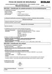 Ficha de Dados de Segurança PT Ficha de Dados de Segurança PT